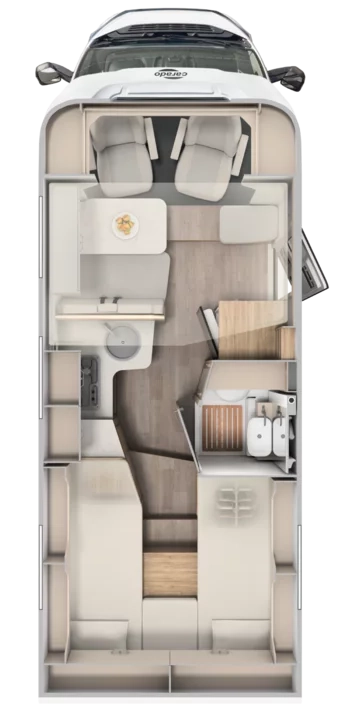 Carado T338 Grundriss von oben
